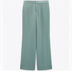 Zara Green Trouser Wide Leg Pants size Small